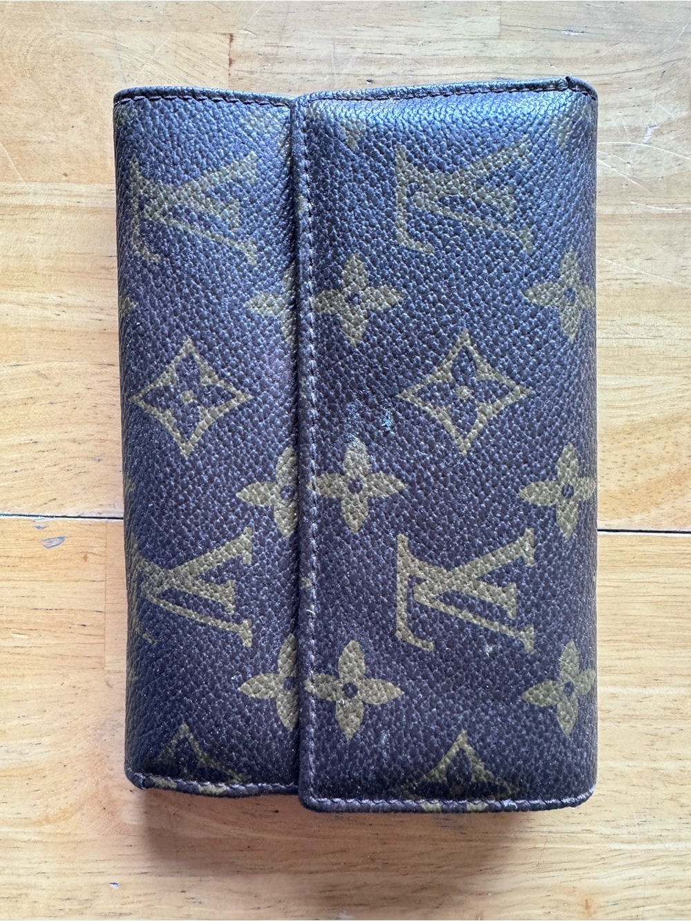Louis Vuitton Brown Monogram vintage Trifold wallet